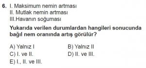 12.lar Sınıf Coğrafya Test 11 Soru-6