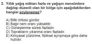 12.lar Sınıf Coğrafya Test 12 Soru-3