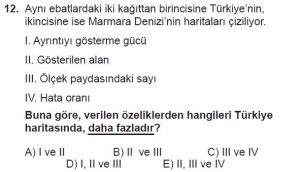 12.lar Sınıf Coğrafya Test 2 Soru-12