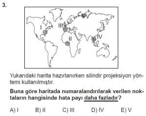 12.lar Sınıf Coğrafya Test 2 Soru-3