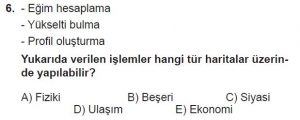 12.lar Sınıf Coğrafya Test 2 Soru-6