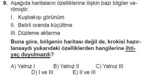12.lar Sınıf Coğrafya Test 2 Soru-9