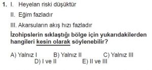 12.lar Sınıf Coğrafya Test 3 Soru-1
