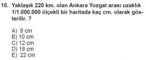 12.lar Sınıf Coğrafya Test 3 Soru-10
