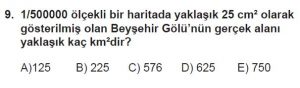 12.lar Sınıf Coğrafya Test 3 Soru-9
