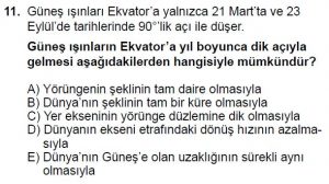 12.lar Sınıf Coğrafya Test 6 Soru-11