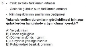 12.lar Sınıf Coğrafya Test 6 Soru-6