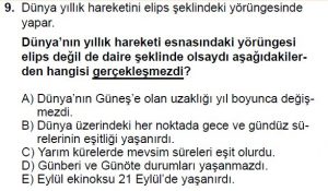 12.lar Sınıf Coğrafya Test 6 Soru-9