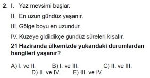 12.lar Sınıf Coğrafya Test 7 Soru-2