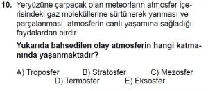 12.lar Sınıf Coğrafya Test 8 Soru-10