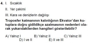 12.lar Sınıf Coğrafya Test 8 Soru-4