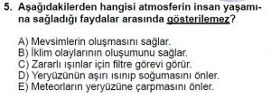 12.lar Sınıf Coğrafya Test 8 Soru-5