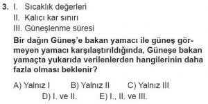 12.lar Sınıf Coğrafya Test 9 Soru-3