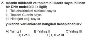 9. Sınıf Biyoloji Test 11 Soru-2