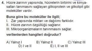 9. Sınıf Biyoloji Test 12 Soru-4
