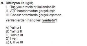 9. Sınıf Biyoloji Test 12 Soru-9