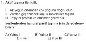 9. Sınıf Biyoloji Test 14 Soru-1