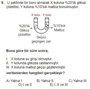 9. Sınıf Biyoloji Test 14 Soru-8