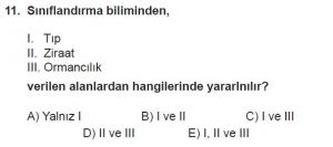 9. Sınıf Biyoloji Test 18 Soru-11