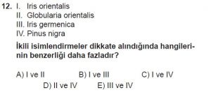 9. Sınıf Biyoloji Test 18 Soru-12