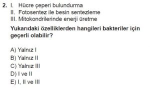 9. Sınıf Biyoloji Test 19 Soru-2