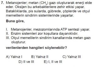 9. Sınıf Biyoloji Test 19 Soru-7