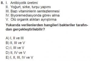 9. Sınıf Biyoloji Test 19 Soru-8