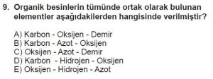 9. Sınıf Biyoloji Test 2 Soru-12