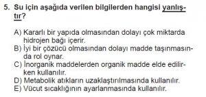 9. Sınıf Biyoloji Test 2 Soru-5