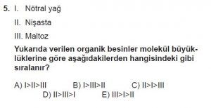 9. Sınıf Biyoloji Test 4 Soru-5