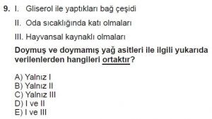 9. Sınıf Biyoloji Test 4 Soru-9