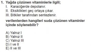 9. Sınıf Biyoloji Test 6 Soru-1