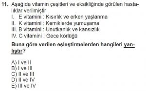 9. Sınıf Biyoloji Test 6 Soru-11