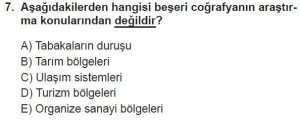 9. Sınıf Coğrafya Test 1 Soru-7