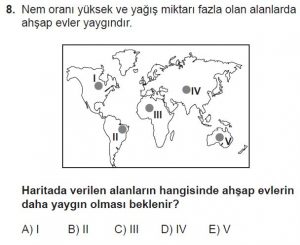 9. Sınıf Coğrafya Test 1 Soru-8