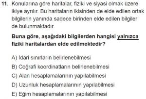 9. Sınıf Coğrafya Test 2 Soru-11