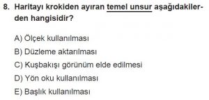 9. Sınıf Coğrafya Test 2 Soru-8