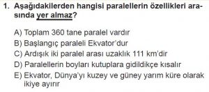 9. Sınıf Coğrafya Test 3 Soru-1