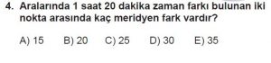 9. Sınıf Coğrafya Test 3 Soru-4