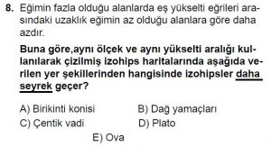 9. Sınıf Coğrafya Test 4 Soru-8