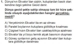 9. Sınıf Coğrafya Test 5 Soru-1