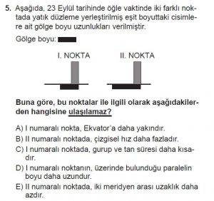 9. Sınıf Coğrafya Test 5 Soru-5