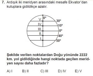 9. Sınıf Coğrafya Test 5 Soru-7