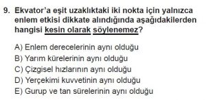 9. Sınıf Coğrafya Test 5 Soru-9