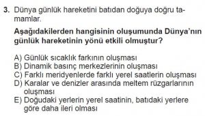 9. Sınıf Coğrafya Test 6 Soru-3