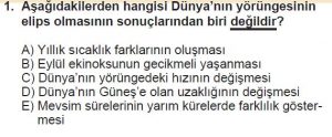 9. Sınıf Coğrafya Test 7 Soru-1