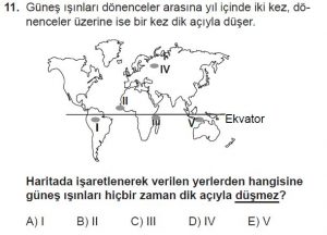 9. Sınıf Coğrafya Test 7 Soru-11