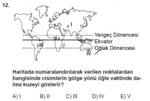 9. Sınıf Coğrafya Test 7 Soru-12