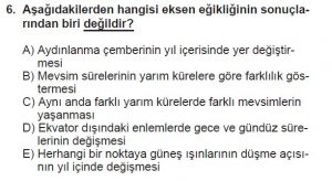 9. Sınıf Coğrafya Test 7 Soru-6