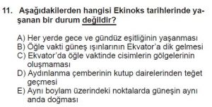 9. Sınıf Coğrafya Test 8 Soru-11